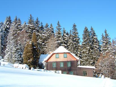 Chata Honzík v zimě